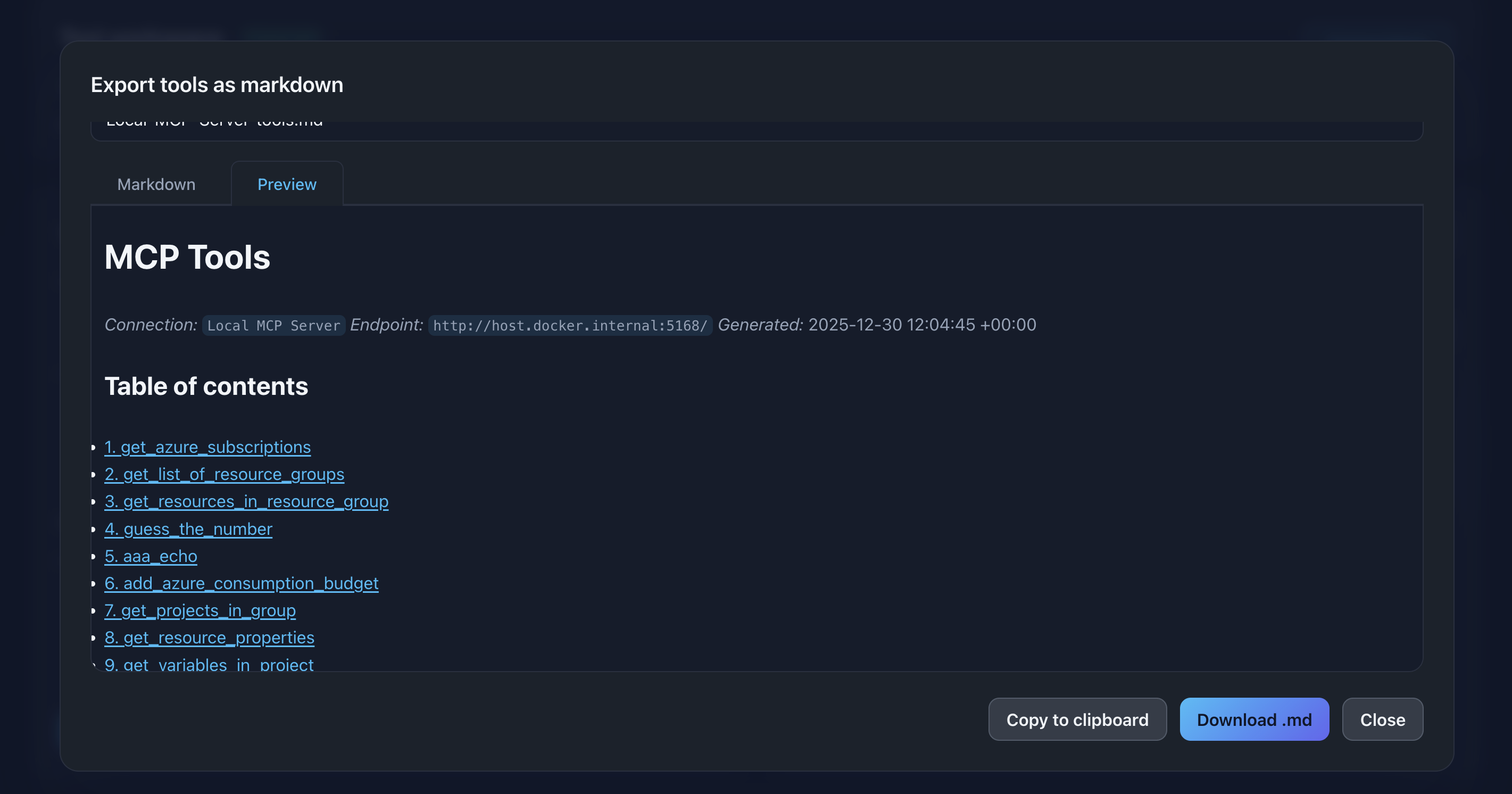 tool-auto-documentation